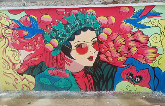 广安墙体彩绘-网红墙