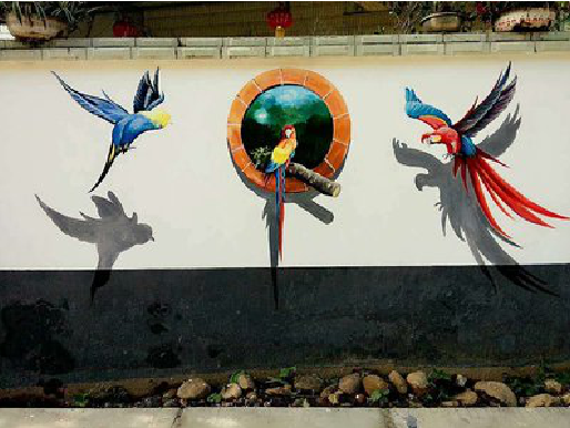 广安视觉错位-3D墙绘设计