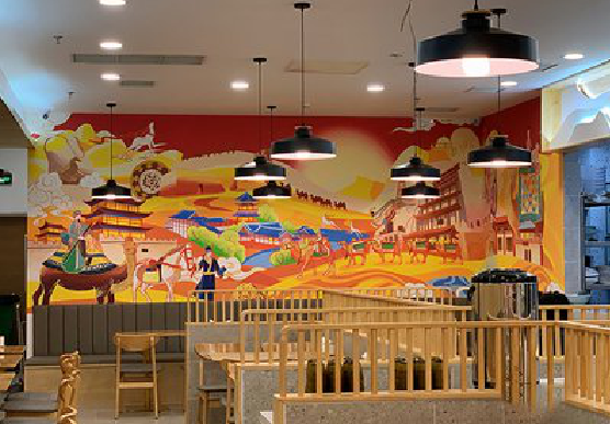 广安商业空间彩绘介绍。