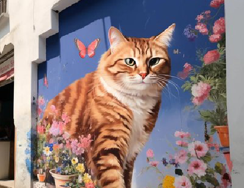 广安自己绘制有个性的手绘墙