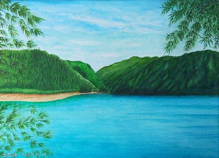 广安在墙绘中，如何绘画绿水青山？