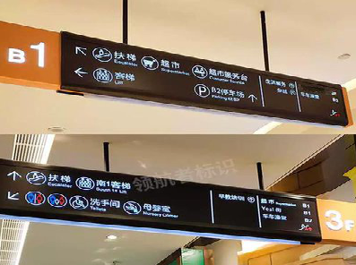 广安如何通过商场标识牌引导客流分布？